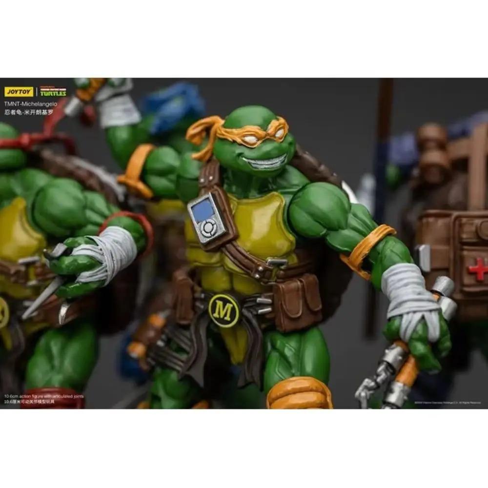 JOY TOY TMNT Микеланджело Экшн-фигурки Оригинальная кукла Украшение Подарок Коллекция Гаражные Модели