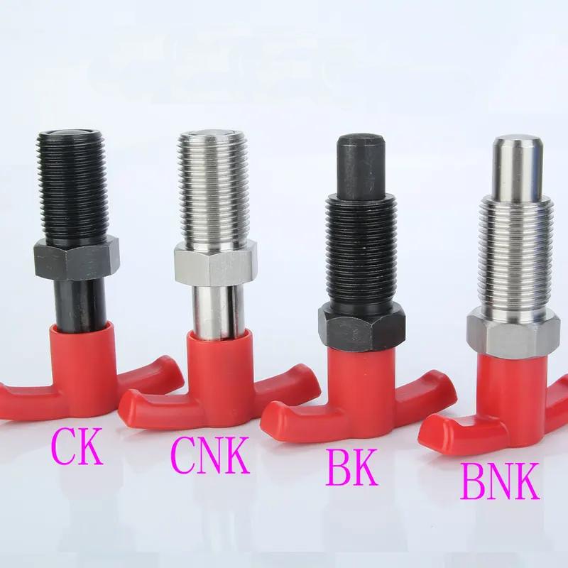 1PC Factory Outlet Plastic T-Handle Retractable Spring Loaded Indexing Plunger High Quality Positioning Pin Red Konb With Nut