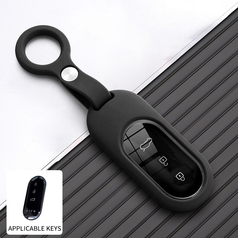 Жидкий силиконовый держатель для ключа автомобиля для Aito M5 M7 M8 M9, чехол-обложка для корпуса умного брелока автомобиля