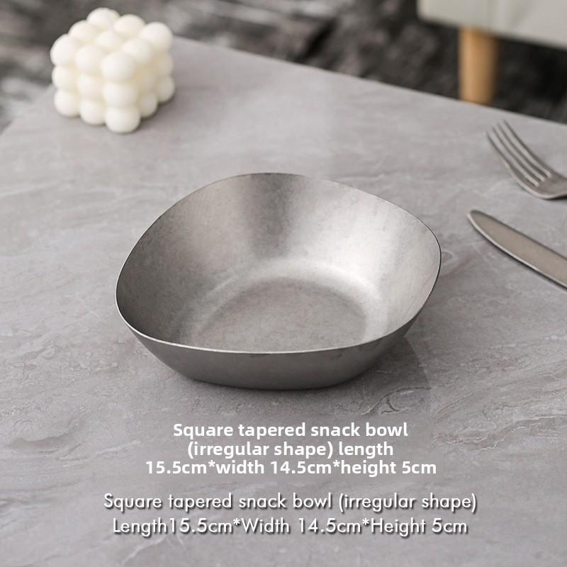 Декоративная тарелка в стиле ретро, уникальный дизайн, нержавеющая сталь, прочная, для дома, ресторана, улицы, западная столовая посуда