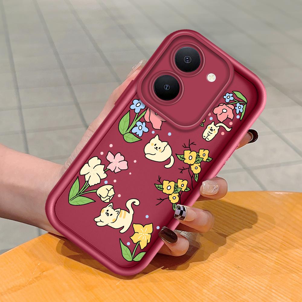 Мягкий силиконовый квадратный чехол с рисунком лестницы для телефона, полное покрытие, противоударный защитный резиновый чехол для камеры для Vivo