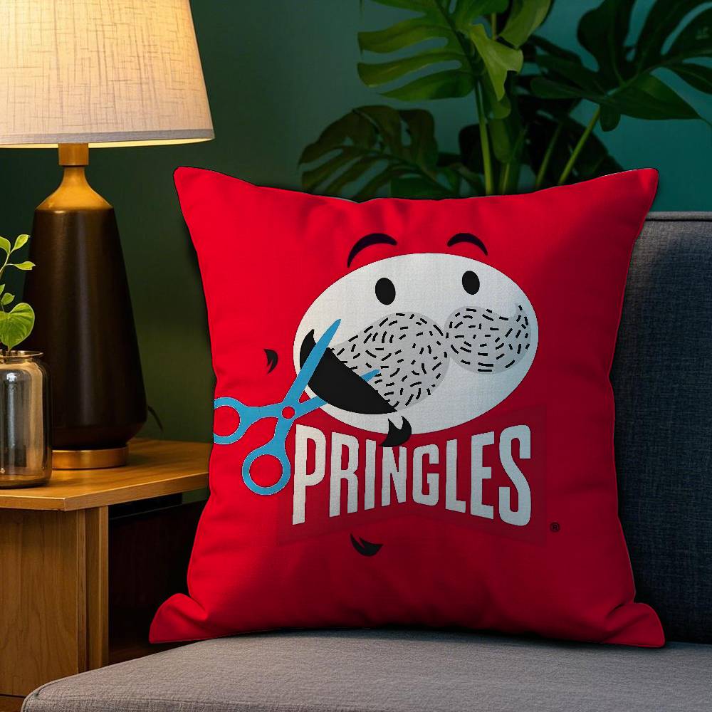 Классическая наволочка бренда P-Pringles из плюшевой ткани, мягкая, с двусторонней печатью, чехол для диванной подушки, декоративные чехлы для подушек