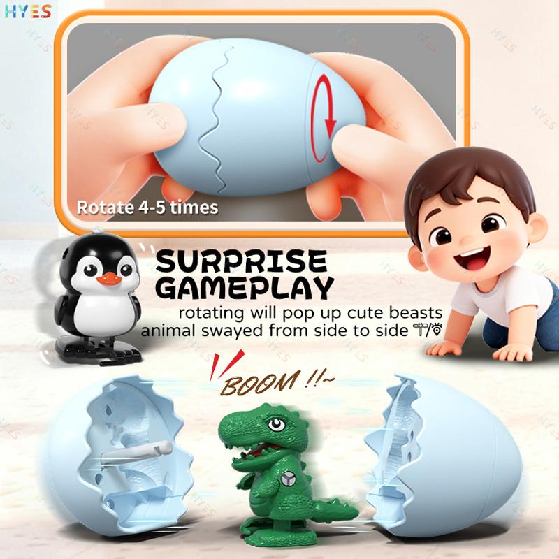 HYES Игрушки-пингвины, ломающие яйца, заводные игрушки, креативные прыгающие питомцы, инкубатор для яиц, заводные игрушки, милые забавные игрушки для детей, подарки на праздник
