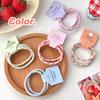 2/5pcs Color Braided Elastic Hair Tie Non-slip Ponytail Hair Tie High Elastic Durable Headband Cute Headwear for Daily Use