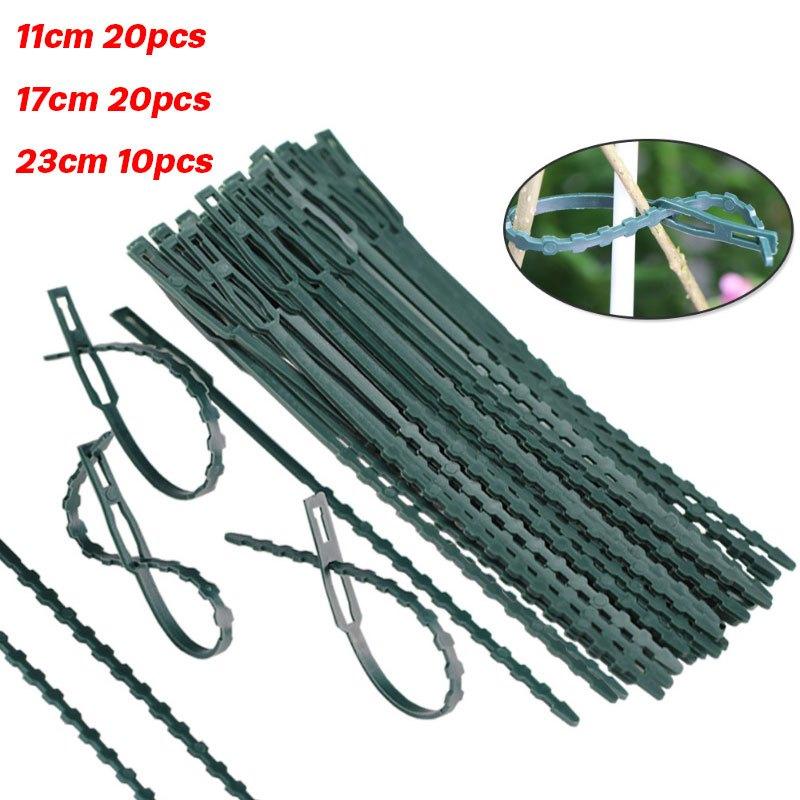 50 шт. пластиковые стяжки для растений, многоразовые крепления, комплект для выращивания в теплице для садового дерева, томатных лоз, восхождение, многофункциональный зажим