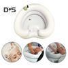 Inflatable Hair Washing Basin Portable Shampoo Basin with Wide Neck Opening Heart-shaped Shampoo Bowl for Bedridden Elderly Disabled Injured