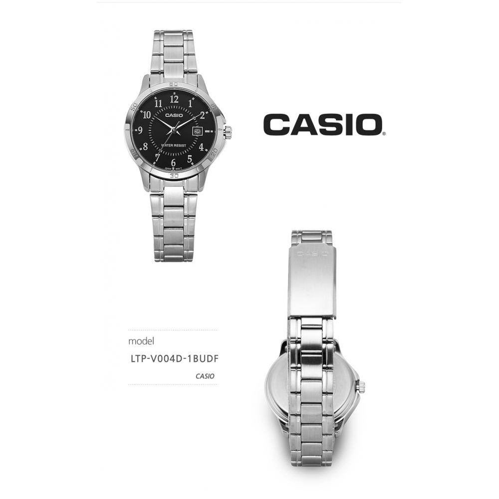 Casio Ltp V004d 1budf  Ltp V004d 1b  Аналоговые Студенческие Женские Металлические Часы