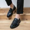 2024 Elegantes Dress Loafers with Fringe Comfy Slip On Shoes Leisure Walk Male Driving Shoes New Arrival Men's Leather Footwear