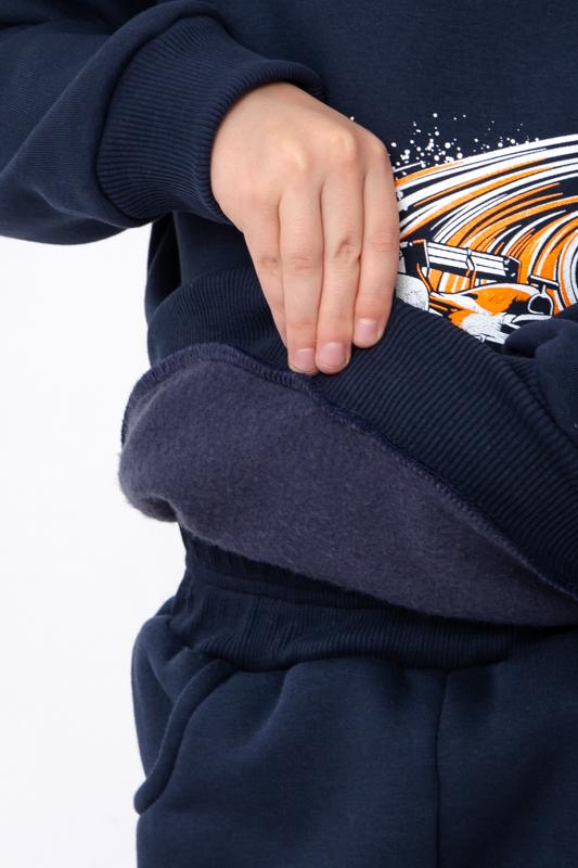 Set – Boys' Warm Sportcar Print Sweatshirt & Pants, Winter 6063-025-33-4-1 HC