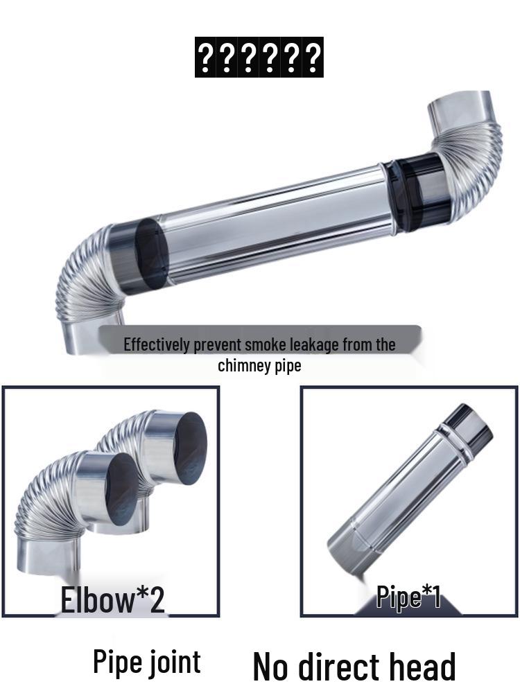 Сверхтолстая нержавеющая дымоходная труба для дровяной печи