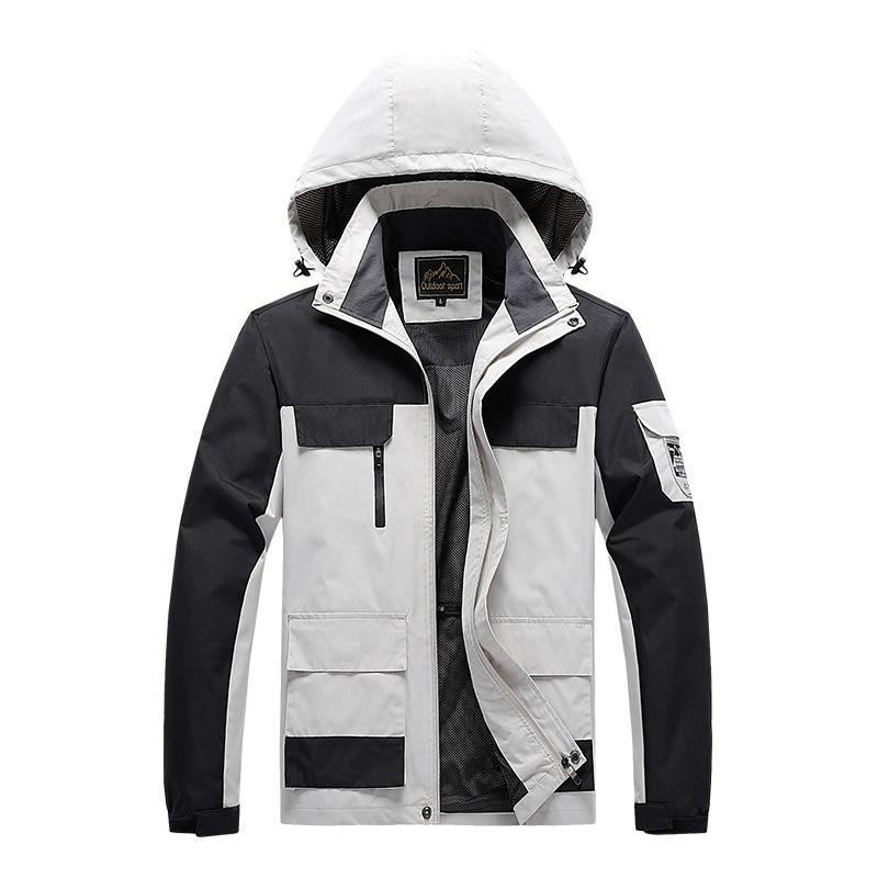 Women Waterproof Hood Outdoor Jackets Hiking Sports Coats Windproof Outwear Clothes