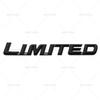 3D Metal LIMITED Letters Rear Trunk Emblem Sticker Car Side Fender Badge Decals For Toyota Highlander Accessories HH0