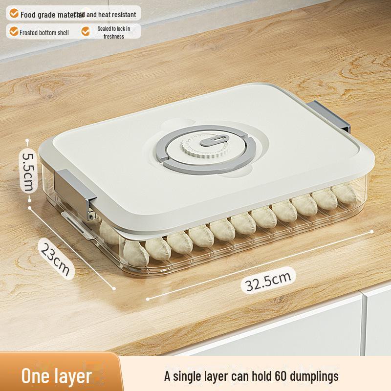 Коробка для хранения пищевых продуктов для охлаждения и заморозки пельменей и вонтонов