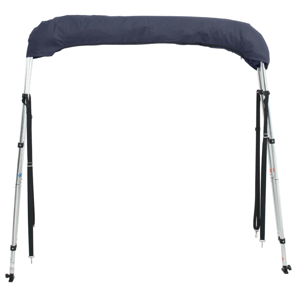 3 Bow Bimini Top with Mesh Side Panels 183 x (137 152) x 137 cm