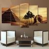 Vintage Home Decoration  Egyptian Pyramids Sunset Desert Landscape Wall Art Pictures for Living Room Decor Canvas Painting
