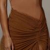 Stylish Slit Slim Women High Waist Shirring Skirt Clubwear Women Skirt