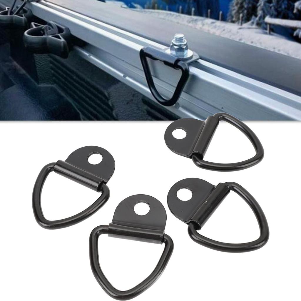 4 шт. анкерные крепления для кузова грузовика, прочные, прочность на разрыв 3000 фунтов, стальные, простая установка для тра