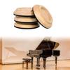 4 шт. Подставки под колпачки для пианино, нескользящие, поддержка для ног, противошумные деревянные подставки под ножки