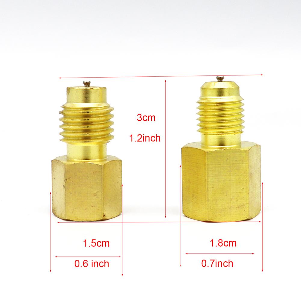 Адаптер с резьбой 1/4 R-134a для дозирования хладагента в автомобильный кран для кондиционера воздуха автомобильные аксессуары K8a5
