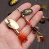 1Pc Hot Sequins Durable Fishing Lure Crank Bait Spoon Spinner Treble Hook