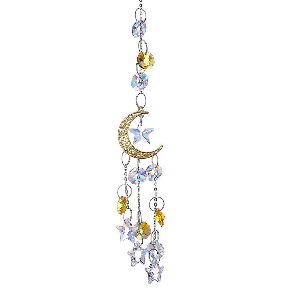 Ornaments Sunlight Refraction Hanging Wind Chime Rainbow Color Sun Catchers Crystal Prism Pendant