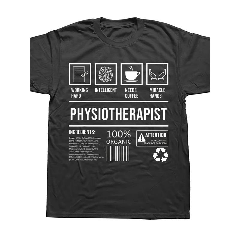 Смешная мужская футболка для физиотерапевта - PTPTAATC Физические слоганы и юмористический дизайн - Повседневная футболка для любого сезона, удобного кроя, для терапевтов, подарки на день рождения,