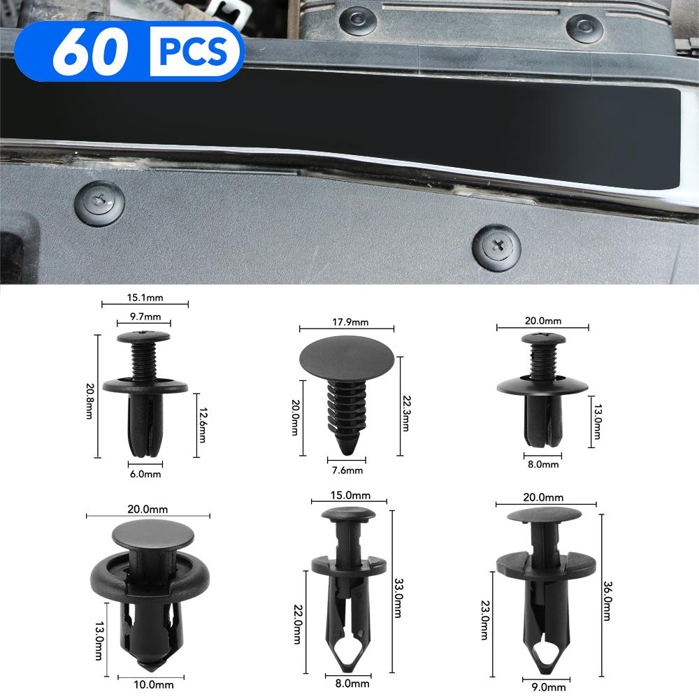 Для Mitsubishi ASX Suzuki Subaru Acura Jeep Fiat 500 Hyundai Solaris смешанный автомобильный дверной бампер, заклепки, фиксаторы для крыльев