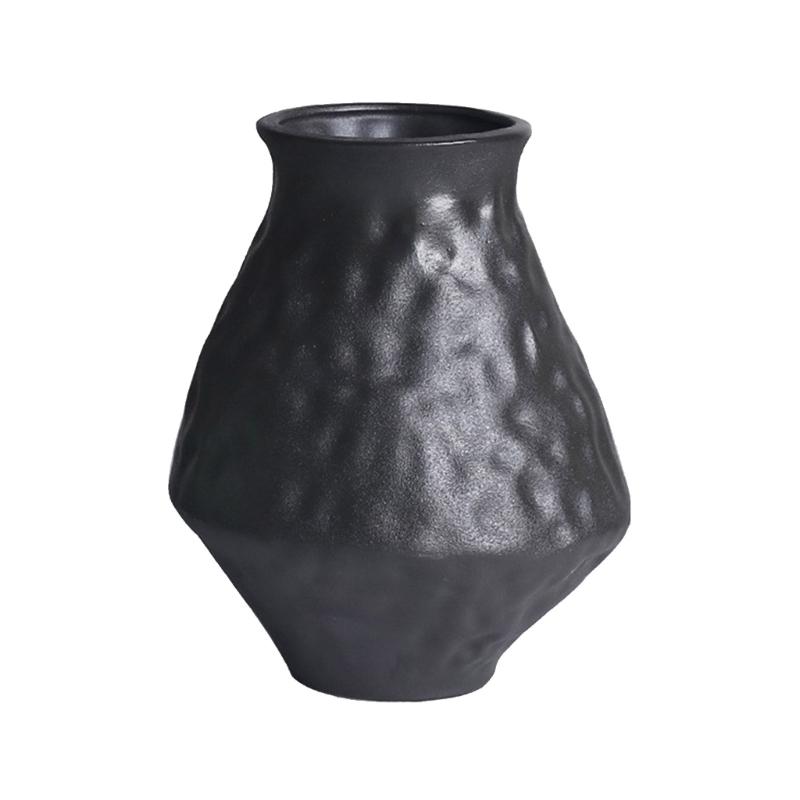 Artisanal Textured Ceramics Flower Arrangement Vases Organic Imperfects Design for Modern Styling