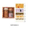 6rolls Merry Xmas Washi Tapes Set Gold Stamping Adhesive Masking Tape Christmas Decoration Stickers for Album Gift Packing