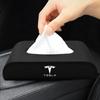 1pcs Car Tissue Box Holder Armrest Box Storage Case Auto Accessories For Tesla Model S Model X Model Y Cybertruck Model 3 Model Y
