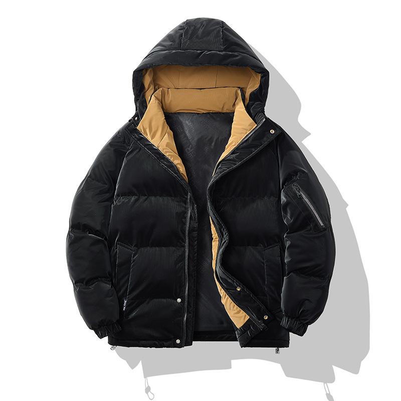 Europe and the United States Men's Autumn and Winter Cotton-padded Coat Trend Cold and Thick Bread Clothing Casual Warm Cotton-padded Coat