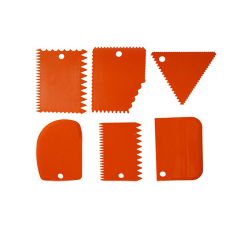 6шт резак тесто тесто помадка крем украшения торт скребок края инструменты