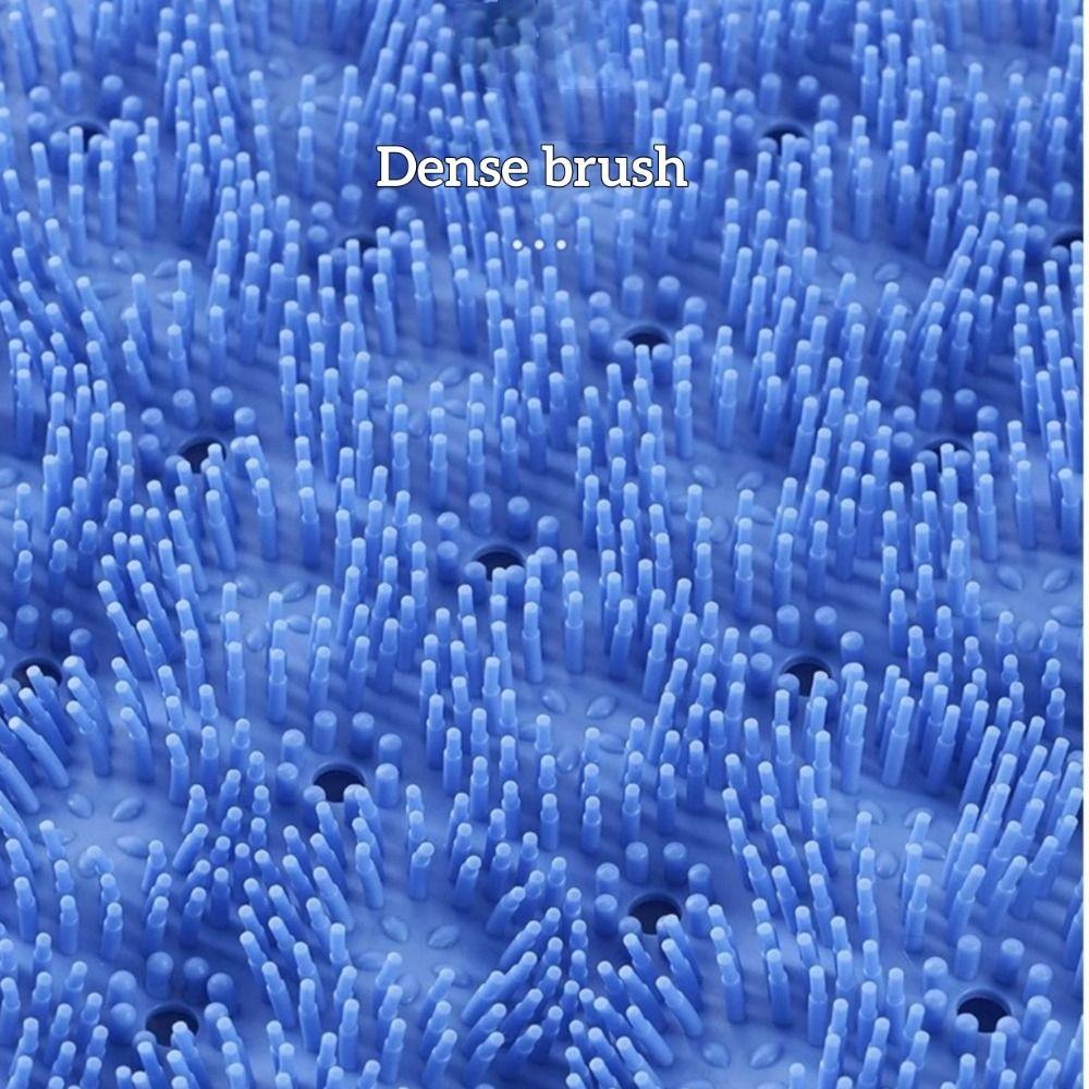 TPR Back Scrubber Solid Color Back Massage Cleaning Brush Exfoliating Brush Mat  Wash Feet