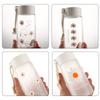 500Ml Small Daisy Transparent Plastic Water Bottles Water Bottle Portable Travel