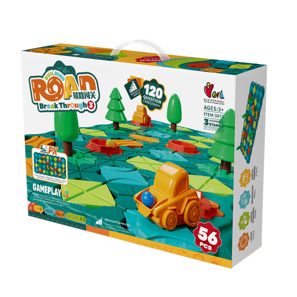 Track - Maze logic game with cars - 56 pieces
