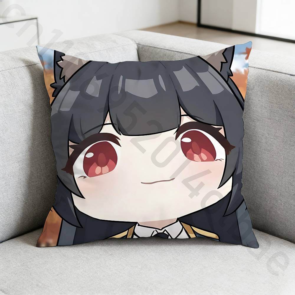 HHoshimi MMiyabi Pillow Case Sofa Living Room Bedroom Headboard Backrest Cushion Square Cushion Nap Time