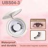 1 Set Magnetic FALSE Eyelashes with Lash Applicator Clip Reusable Natural Wispy