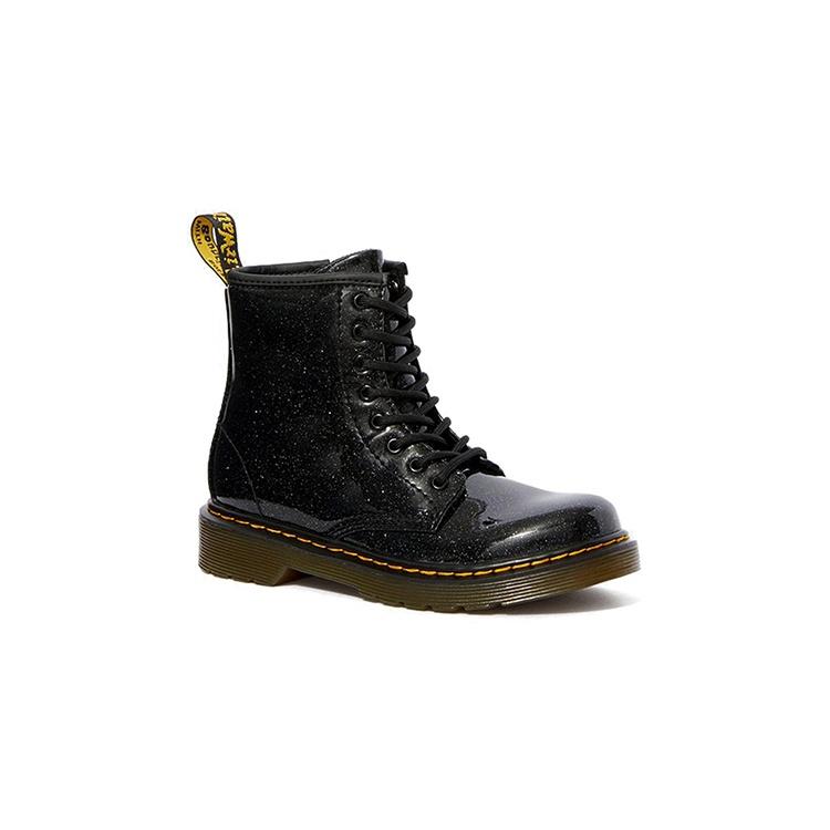 Dr. Martens Детские ботинки 1460 с блестками, черные, 24088001