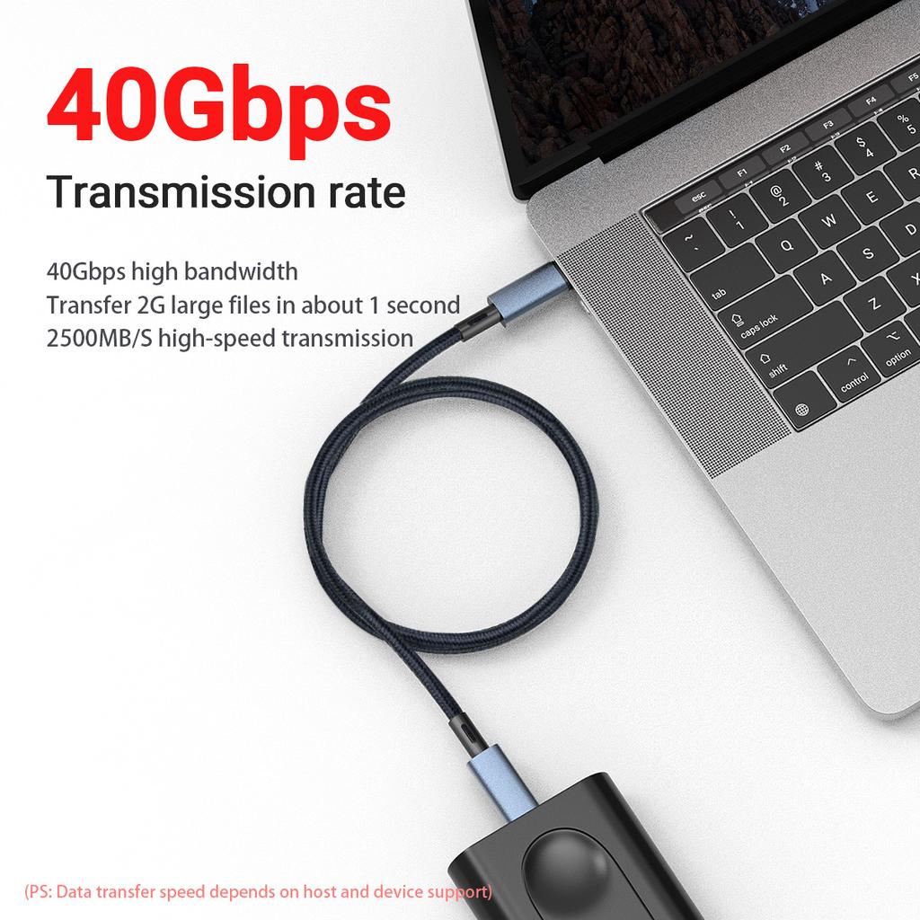 240 Вт USB C на Type C PD Кабель быстрой зарядки 8K 60 Гц 40 Гбит/с Кабель передачи данных для 15 16 17 Samsung Huawei Macbook