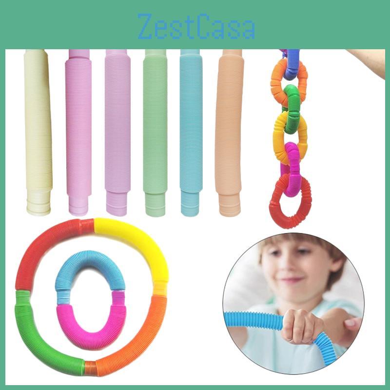 Развлекательные Сделай сам Поп-трубки Телескопические Меха Сенсорные Игрушки для Детей и Взрослых
