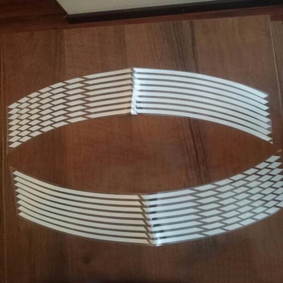 16 шт., обода автомобиля, мотоцикла, светоотражающие велосипедные колеса, лента, наклейка, полоса, наклейка, декор