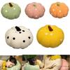 Cute Colorful Polka Dot Pumpkin Pillow Toy For Halloween Decor