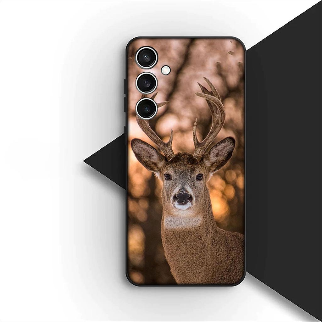 Cover for Samsung Galaxy S10 S8 S9 Plus A33 A34 A31 70 A71 A72 Note 20 9 8 S10E Casing Phone Case Forest Deer Hunting buck
