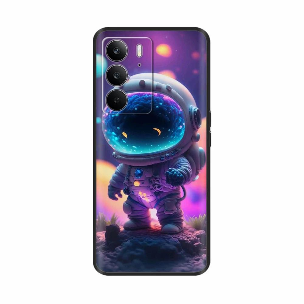 Для Realme 14x 5G Чехлы для телефонов Забавная защита камеры Мягкая жидкая силиконовая задняя крышка для Oppo Realme C75 4G realmeC75 Fundas