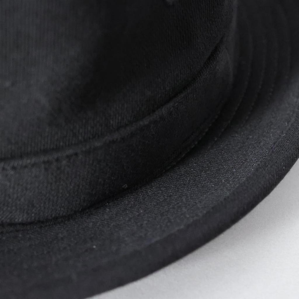 Reck Hatter Pork Pie Sweat Sizes All Black Men's Hat, Cotton, Available, Spring, Summer, Fall, Seasons, RH-322,