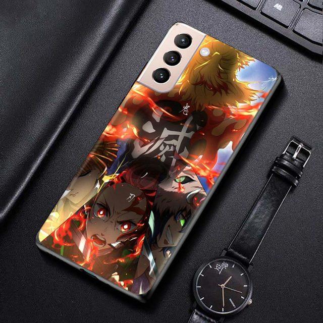 Чехол для Samsung Galaxy S21 S20 S10 S9 S8 Plus Ultra 5g S10lite S10e S7edge S20 S21 Fe, чехол Demon Slayer Kimetsu, аниме