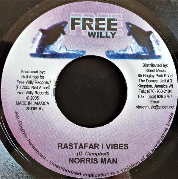 7-дюймовая пластинка NORRISMAN - Rastafar I Vibes НИКАКОЙ Free Willy 2005 Ямайский регги, ска и даб Б/У