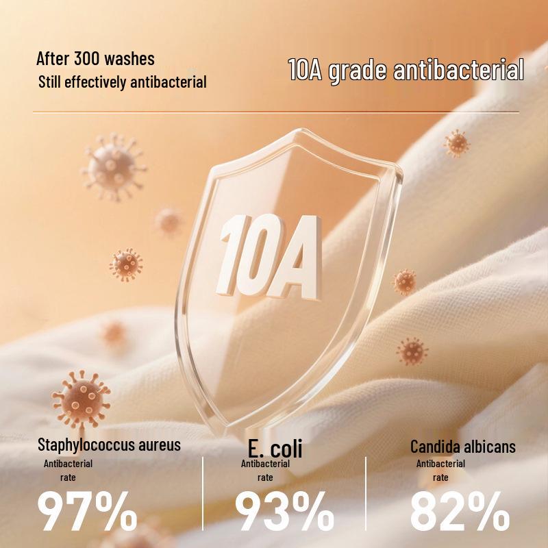 10A Антибактериальный женский приталенный комплект из чистого хлопка для осени - Базовый слой, Большой размер