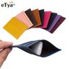 Women Men Business Card Holder Bag Leather ID Card Holder Candy Color Bank Credit Card Gift Multi Slot Slim Card Case Purse