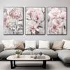 Flower Wall Art Canvas Painting Pink Floral Posters for Nordic Bathroom Living Room Home Wall Decor Pictures Farmhouse